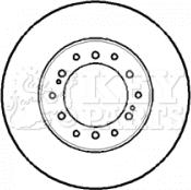 Key Parts KBD5111 - Гальмівний диск avtolavka.club