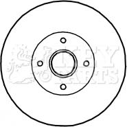 Key Parts KBD5897S - Гальмівний диск avtolavka.club