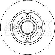 Key Parts KBD5808S - Гальмівний диск avtolavka.club