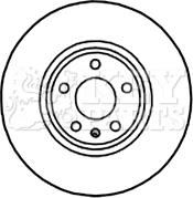 Key Parts KBD5819S - Гальмівний диск avtolavka.club