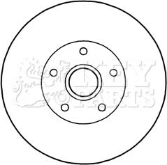 Key Parts KBD5838S - Гальмівний диск avtolavka.club