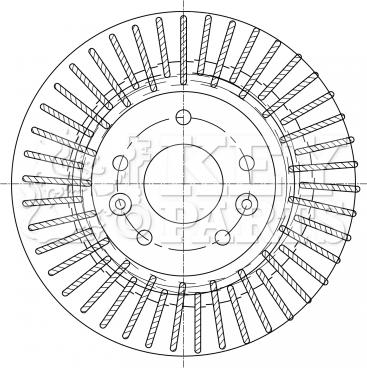 Key Parts KBD5363 - Гальмівний диск avtolavka.club