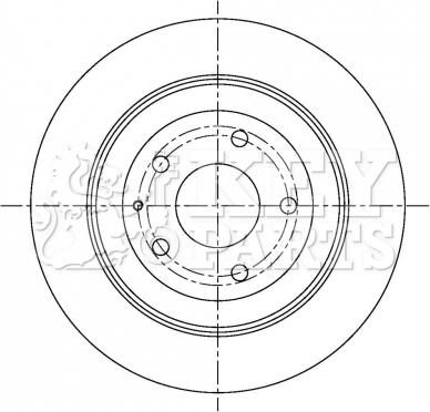 Key Parts KBD5303 - Гальмівний диск avtolavka.club