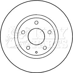 Key Parts KBD5302 - Гальмівний диск avtolavka.club