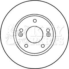 Key Parts KBD5313 - Гальмівний диск avtolavka.club