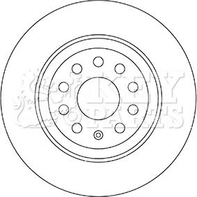 Key Parts KBD5331 - Гальмівний диск avtolavka.club