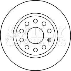 Key Parts KBD5200 - Гальмівний диск avtolavka.club