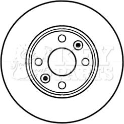 Key Parts KBD5226 - Гальмівний диск avtolavka.club