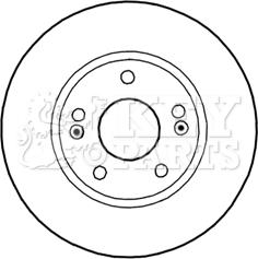 Key Parts KBD5270 - Гальмівний диск avtolavka.club