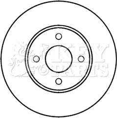 Key Parts KBD5273 - Гальмівний диск avtolavka.club