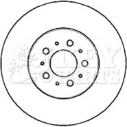 Key Parts KBD5761S - Гальмівний диск avtolavka.club