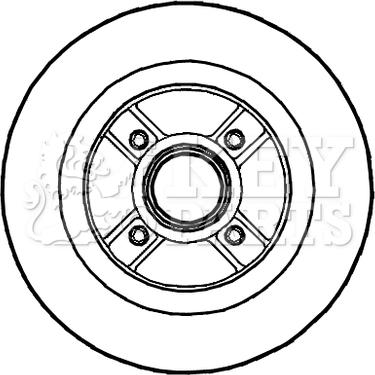 Key Parts KBD5721S - Гальмівний диск avtolavka.club