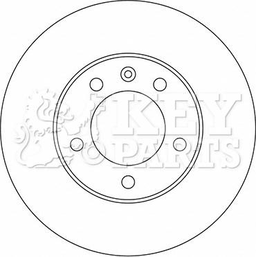 Key Parts KBD5722S - Гальмівний диск avtolavka.club