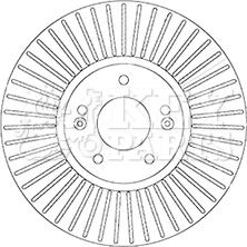 Key Parts KBD6065S - Гальмівний диск avtolavka.club