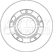 Key Parts KBD6067S - Гальмівний диск avtolavka.club