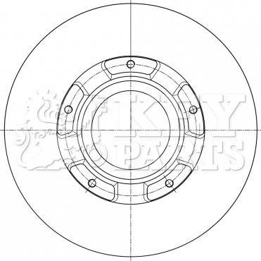 Key Parts KBD6073S - Гальмівний диск avtolavka.club