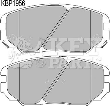 Key Parts KBP1956 - Гальмівні колодки, дискові гальма avtolavka.club