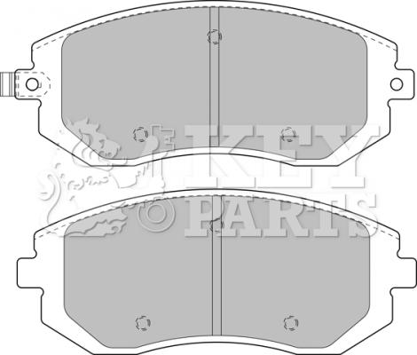 Key Parts KBP1905 - Гальмівні колодки, дискові гальма avtolavka.club