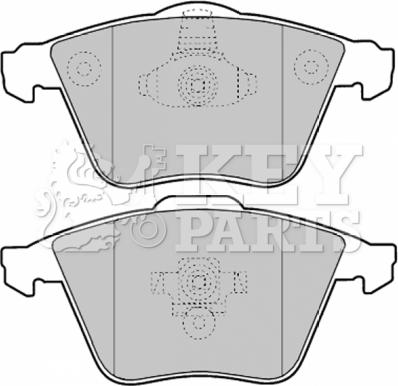 Key Parts KBP1903 - Гальмівні колодки, дискові гальма avtolavka.club