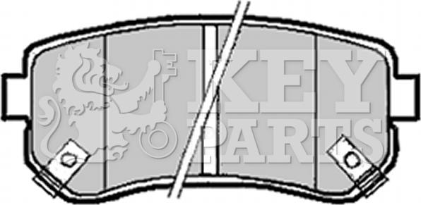 Key Parts KBP1924 - Гальмівні колодки, дискові гальма avtolavka.club