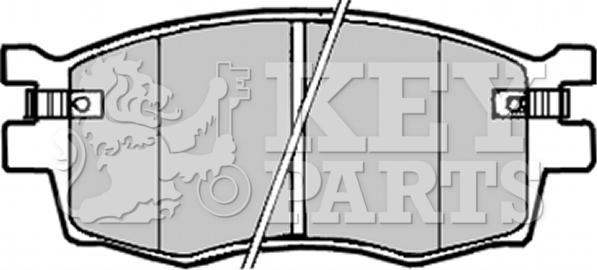 Key Parts KBP1923 - Гальмівні колодки, дискові гальма avtolavka.club