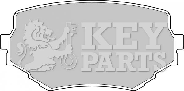 Key Parts KBP1597 - Гальмівні колодки, дискові гальма avtolavka.club