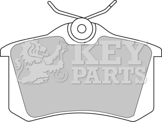 Key Parts KBP1542 - Гальмівні колодки, дискові гальма avtolavka.club