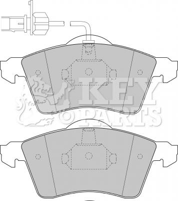 Key Parts KBP1692 - Гальмівні колодки, дискові гальма avtolavka.club