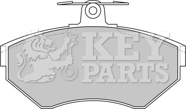Key Parts KBP1620 - Гальмівні колодки, дискові гальма avtolavka.club