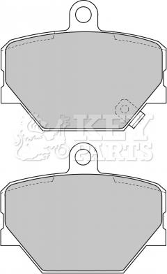 Key Parts KBP1679 - Гальмівні колодки, дискові гальма avtolavka.club