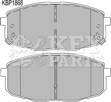 Key Parts KBP1868 - Гальмівні колодки, дискові гальма avtolavka.club