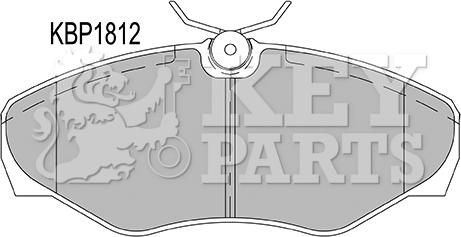 Key Parts KBP1812 - Гальмівні колодки, дискові гальма avtolavka.club