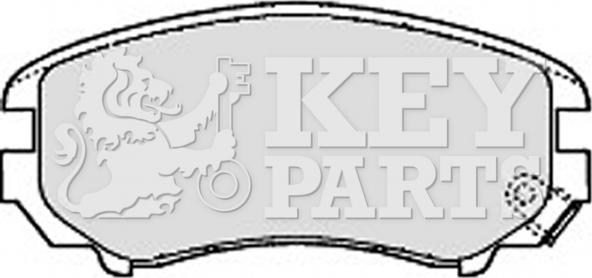 Key Parts KBP1884 - Гальмівні колодки, дискові гальма avtolavka.club