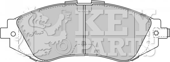 Key Parts KBP1881 - Гальмівні колодки, дискові гальма avtolavka.club