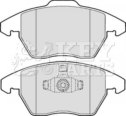 Key Parts KBP1888 - Гальмівні колодки, дискові гальма avtolavka.club