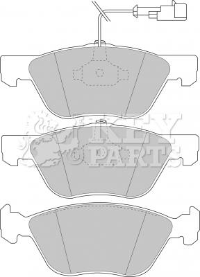 Key Parts KBP1396 - Гальмівні колодки, дискові гальма avtolavka.club