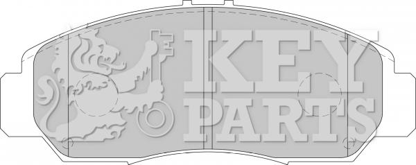 Key Parts KBP1741 - Гальмівні колодки, дискові гальма avtolavka.club