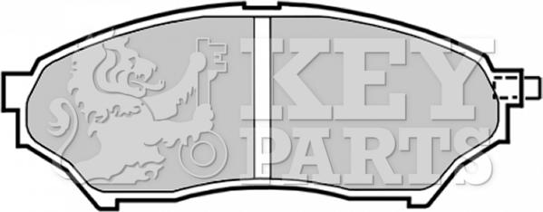 Key Parts KBP1759 - Гальмівні колодки, дискові гальма avtolavka.club