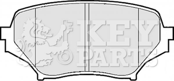 Key Parts KBP2075 - Гальмівні колодки, дискові гальма avtolavka.club