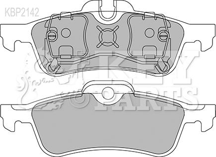 Key Parts KBP2142 - Гальмівні колодки, дискові гальма avtolavka.club