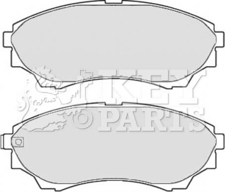 Key Parts KBP2119 - Гальмівні колодки, дискові гальма avtolavka.club