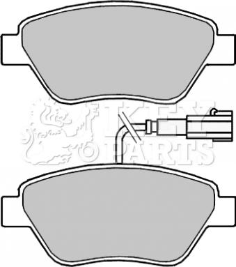 Key Parts KBP2243 - Гальмівні колодки, дискові гальма avtolavka.club