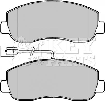 Key Parts KBP2266 - Гальмівні колодки, дискові гальма avtolavka.club