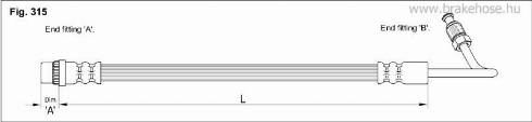 KK95KFT FT0110 - Гальмівний шланг avtolavka.club