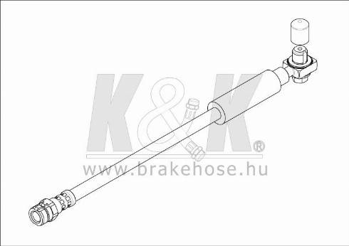 KK95KFT FT1522 - Гальмівний шланг avtolavka.club