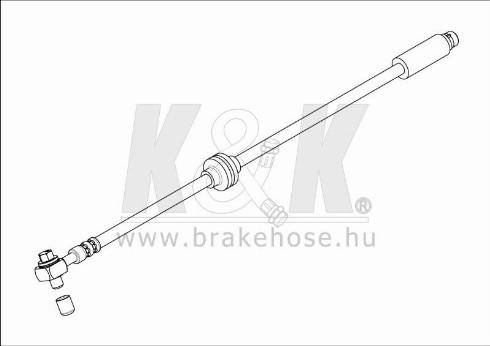 KK95KFT FT1625 - Гальмівний шланг avtolavka.club