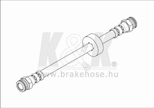 KK95KFT FT1620 - Гальмівний шланг avtolavka.club