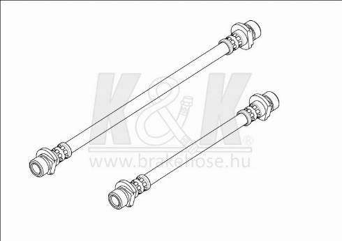 KK95KFT FT1861 - Гальмівний шланг avtolavka.club