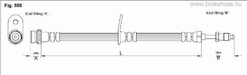 KK95KFT FT1360 - Гальмівний шланг avtolavka.club
