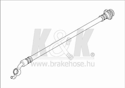 KK95KFT FT1255 - Гальмівний шланг avtolavka.club